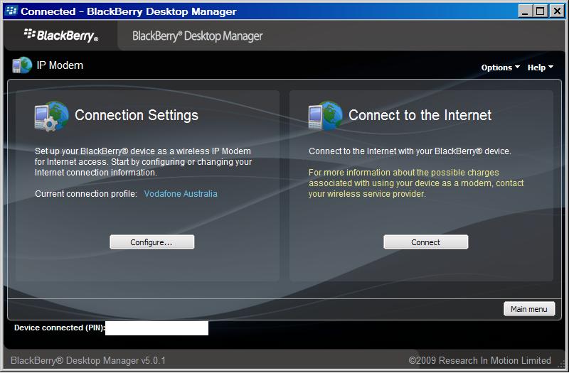 Weekend Fun: Blackberry Desktop Manager V5.0.1 – IP modem | Digital ...